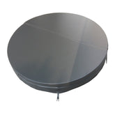 Round Cover for Venice PLR-21S, 1980 x 1980mm, Thickness 100-70mm, Skirt 4 Inch, Straps 8 Inch - Grey Vinyl 005#